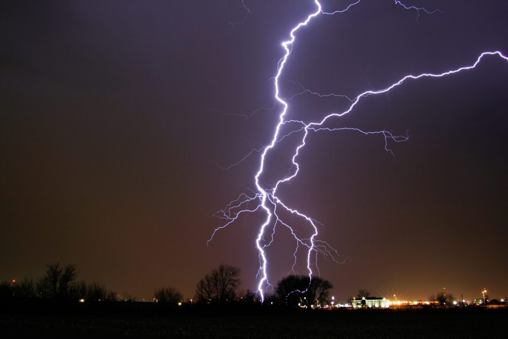 Tragic lightning strike