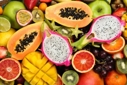 Fruit, papaya, exfoliant