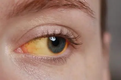Yellow eyes after drinking?