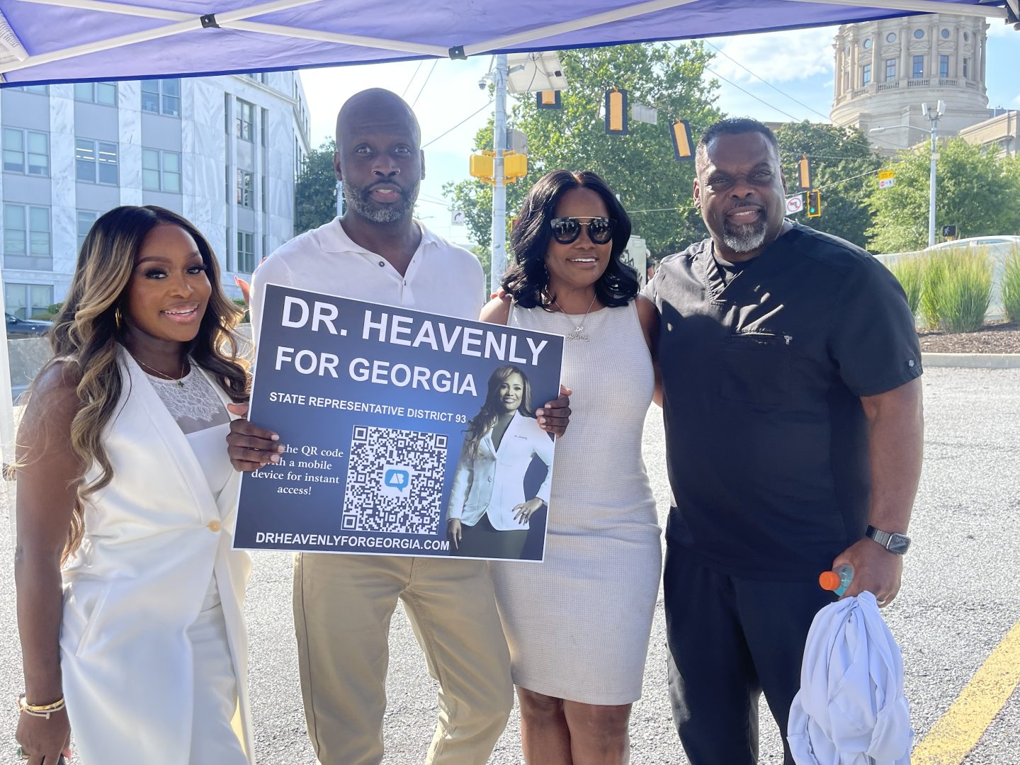 Quad Webb, Funky Dineva, Dr. Heavenly Kimes and Dr. Damon Kimes (Photo by Terry Shropshire for rolling out)