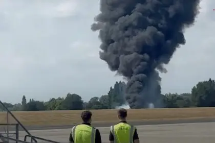 London Plane crash