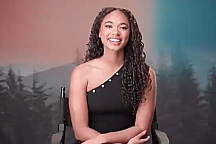 Actress Chandler Kinney, star of "Zombies 4: Dawn of the Vampires"
