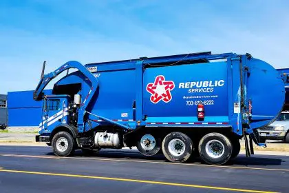 Republic Services trash collection workers