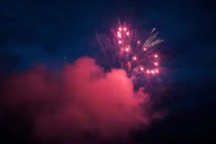 Explosion, fireworks, California