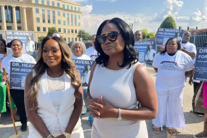 'Married to Medicine' stars Quadd Webb and Dr. Heavenly Kimes (Photo by Terry Shropshire for rolling out)
