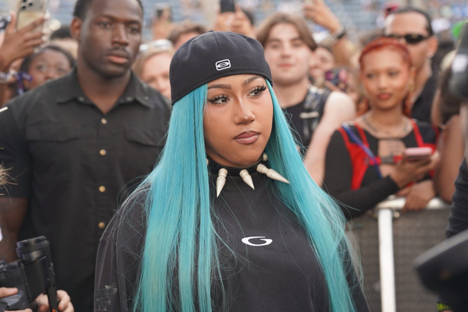 North West’s blue hair moment before her first tour