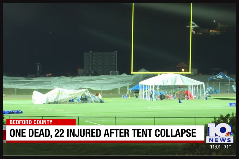 Virginia church tent collapse sparks questions after death