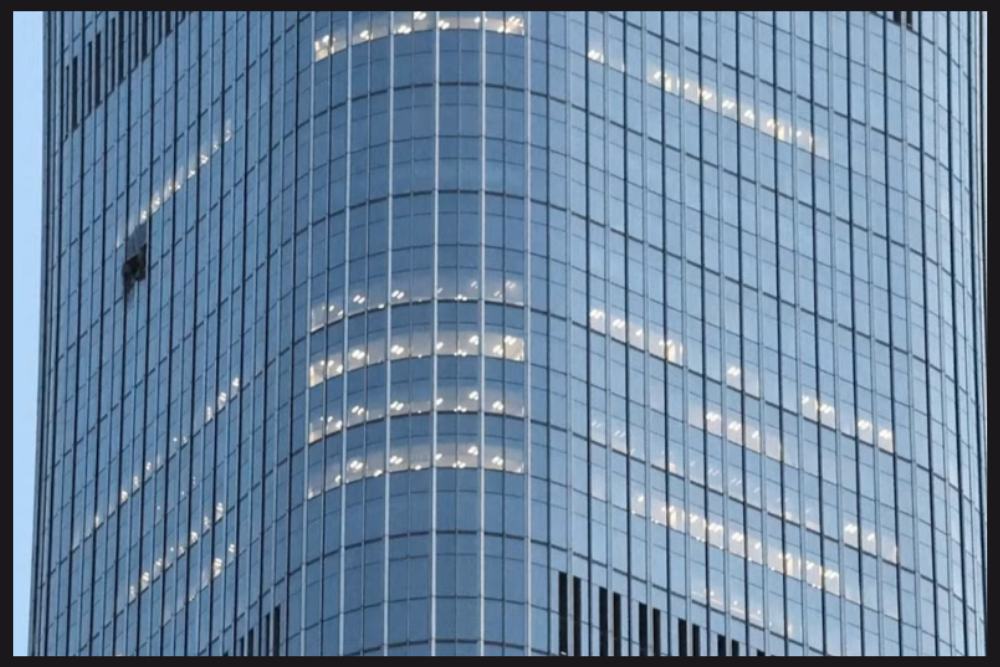 A terrifying crash just hit Beijing’s iconic skyscraper