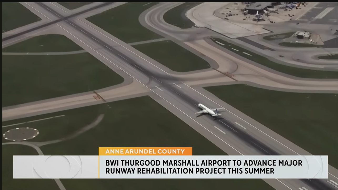 BWI begins major 3 month runway upgrade